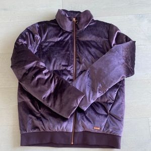 Puffer velvet coat by Sweaty Betty (London)